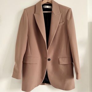 Zara beige tan blazer